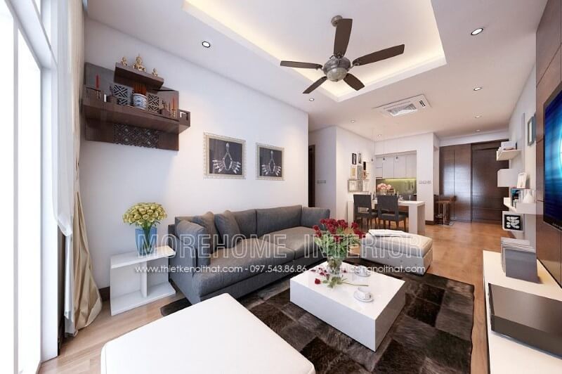 Bàn trà MH-HD010 phong cách hiện đại trang trí chung cư sang trọng